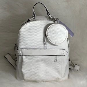 Steve Madden, Madden Girl Midi Backpack w/Pouch - White
